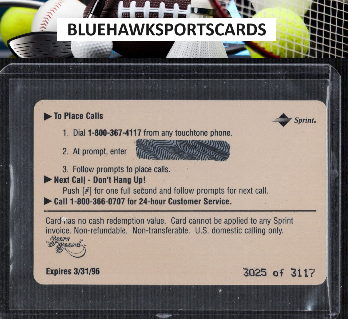 1994-95 Classic Assets #NNO Anfernee Hardaway Phone Cards $2 #/3117