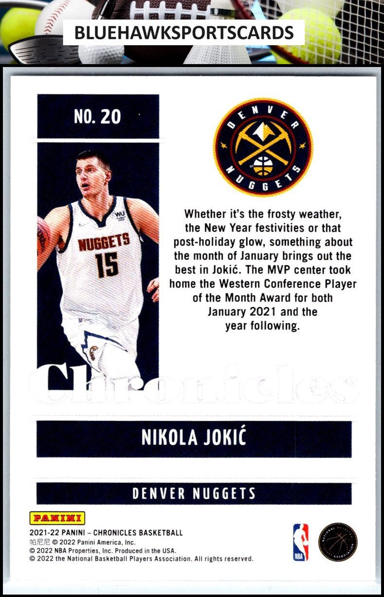 2021-22 Panini Chronicles #20 Nikola Jokic