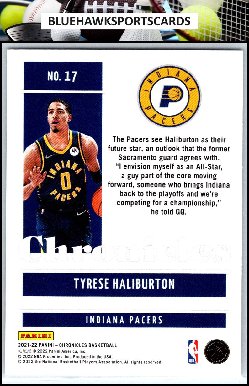 2021-22 Panini Chronicles #17 Tyrese Haliburton