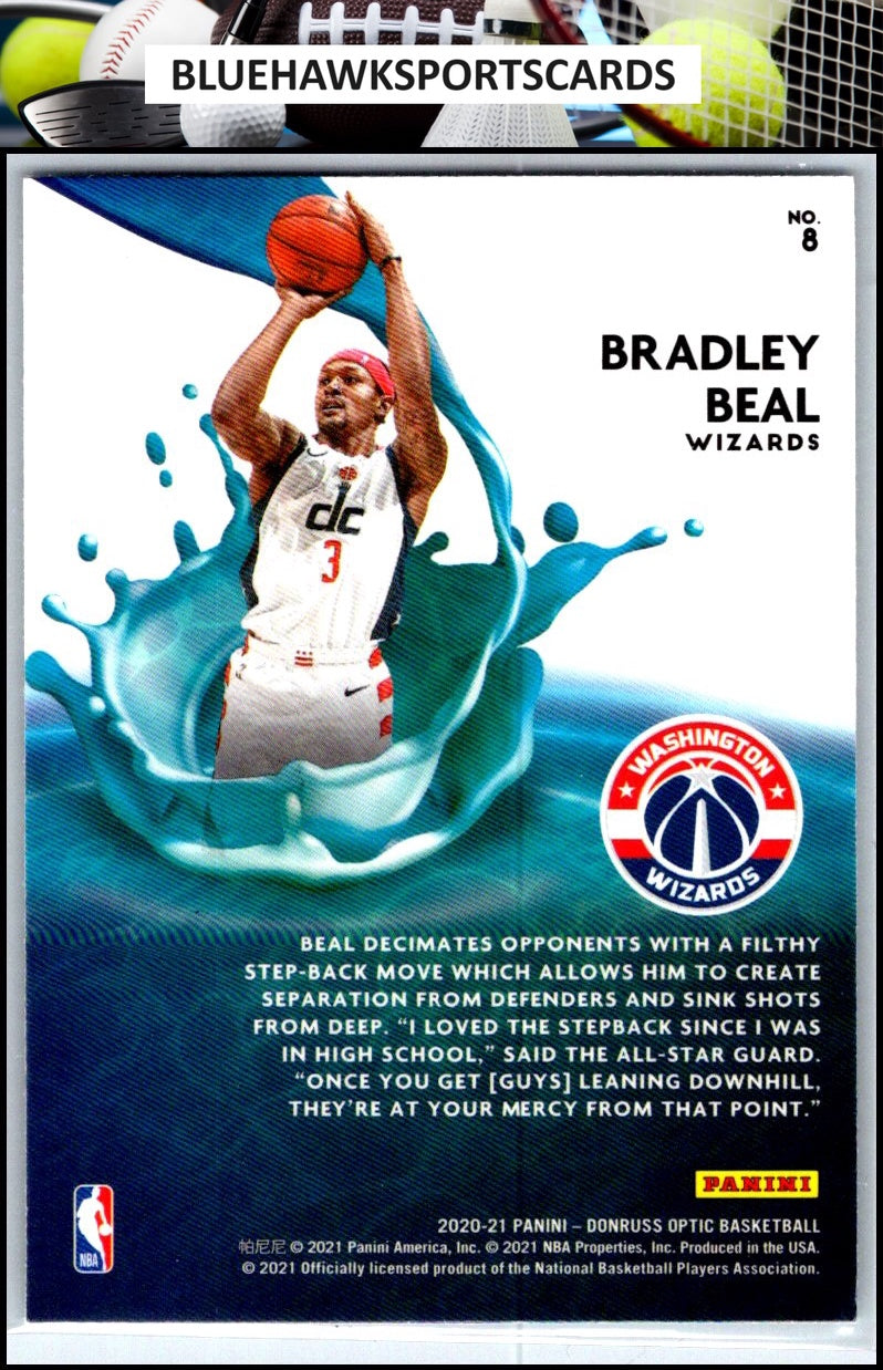 2020-21 Donruss Optic #8 Bradley Beal Splash!