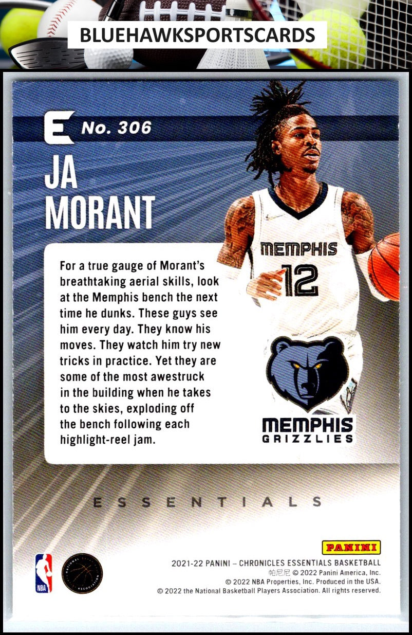 2021-22 Panini Chronicles #306 Ja Morant Bronze