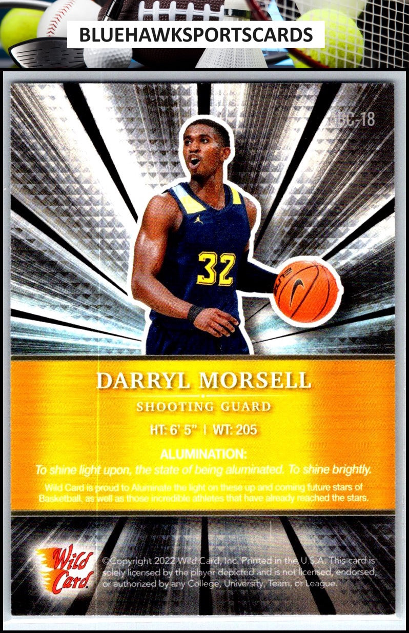 2021-22 Wild Card Alumination #ABC-18 Darryl Morsell