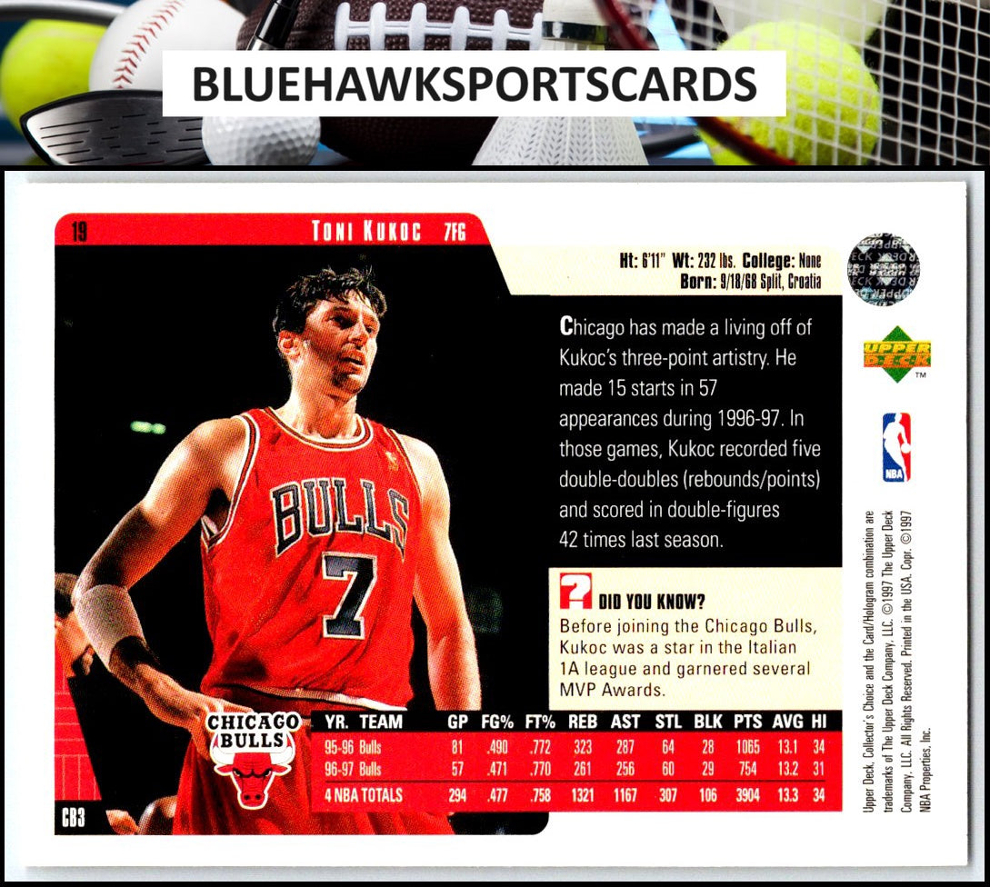 1997-98 Collector's Choice #19 Toni Kukoc