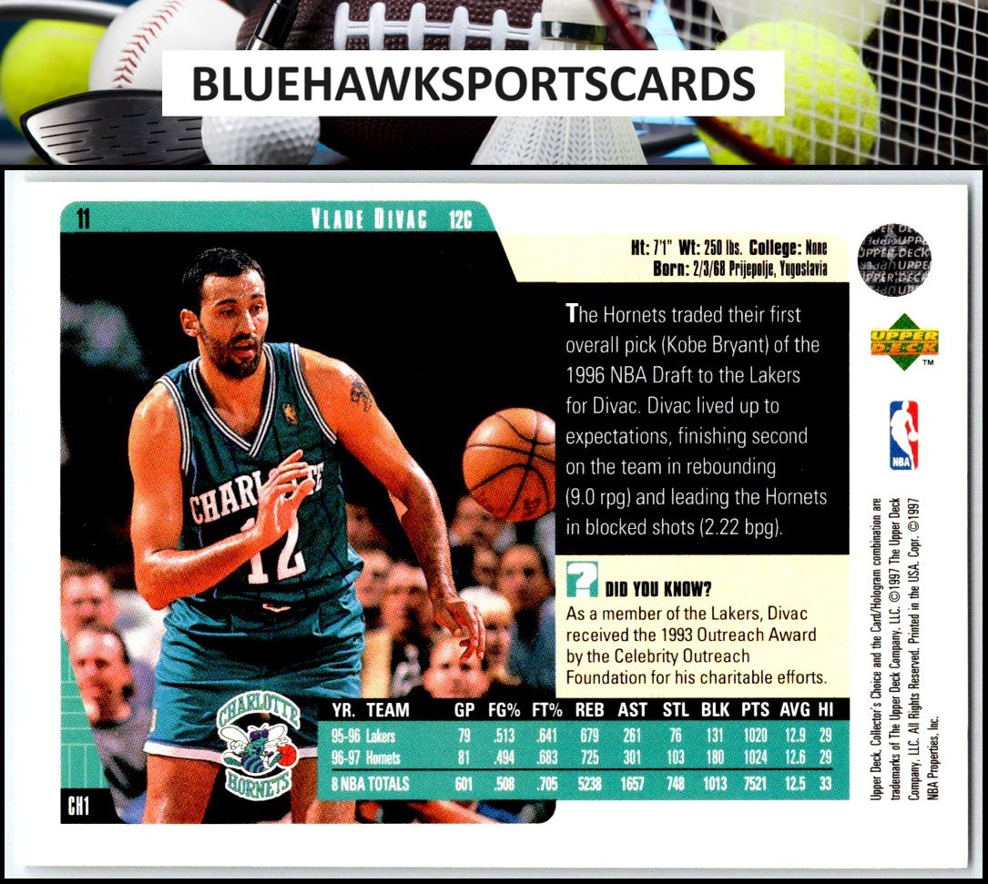 1997-98 Collector's Choice #11 Vlade Divac