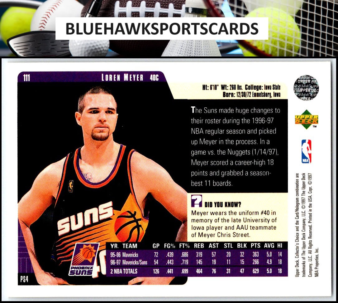 1997-98 Collector's Choice #111 Loren Meyer