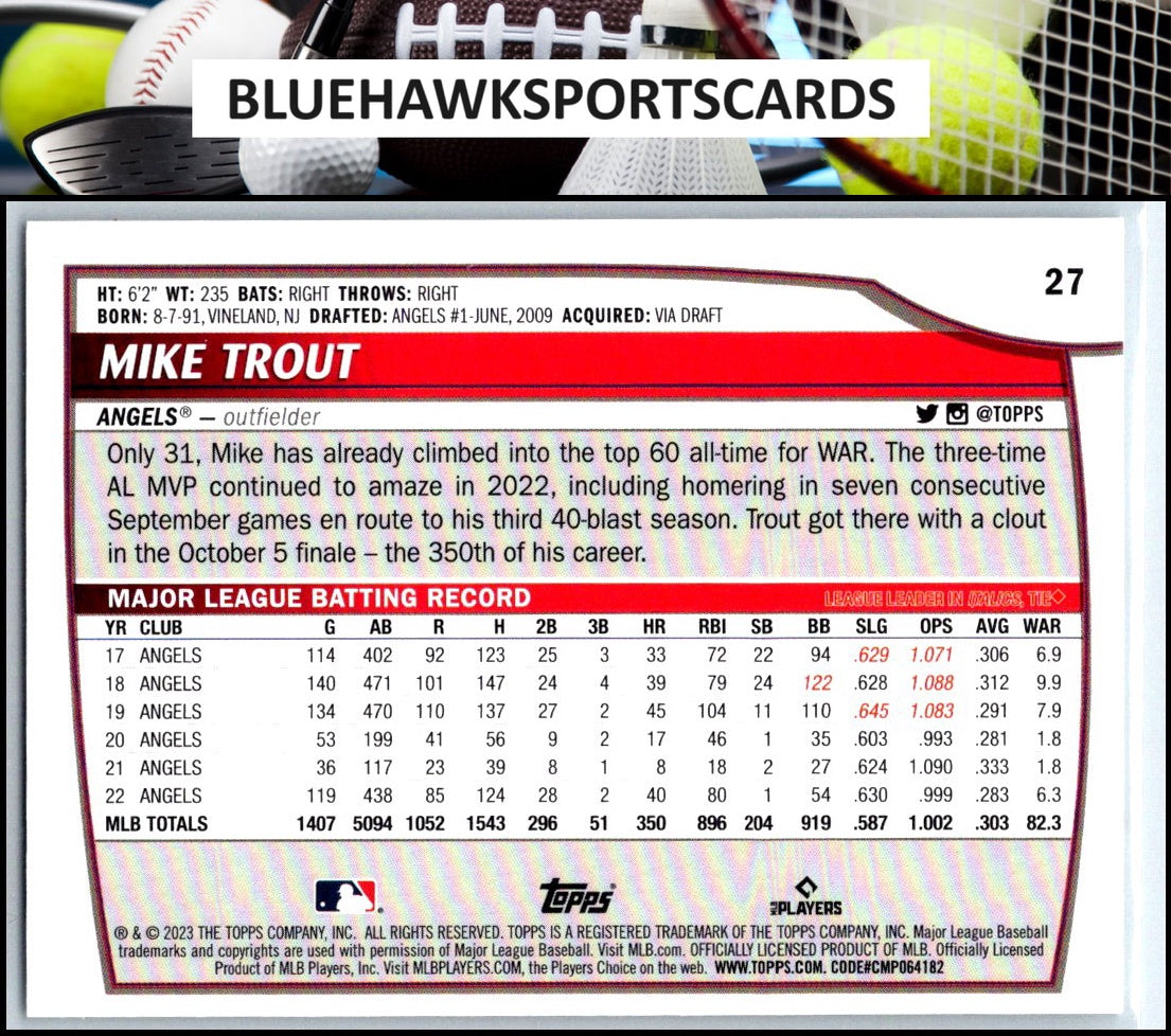 2023 Topps Big League #27 Mike Trout