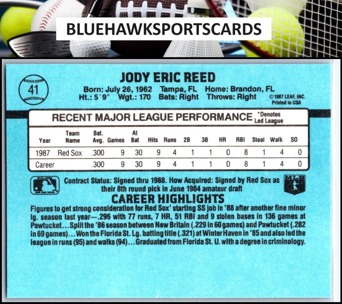 1988 Donruss #41b Jody Reed