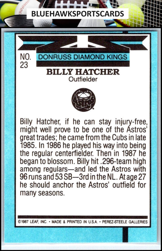 1988 Donruss #23 Billy Hatcher