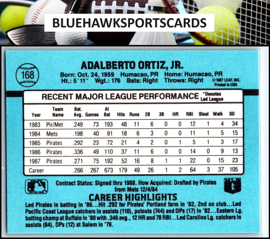 1988 Donruss #168c Junior Ortiz