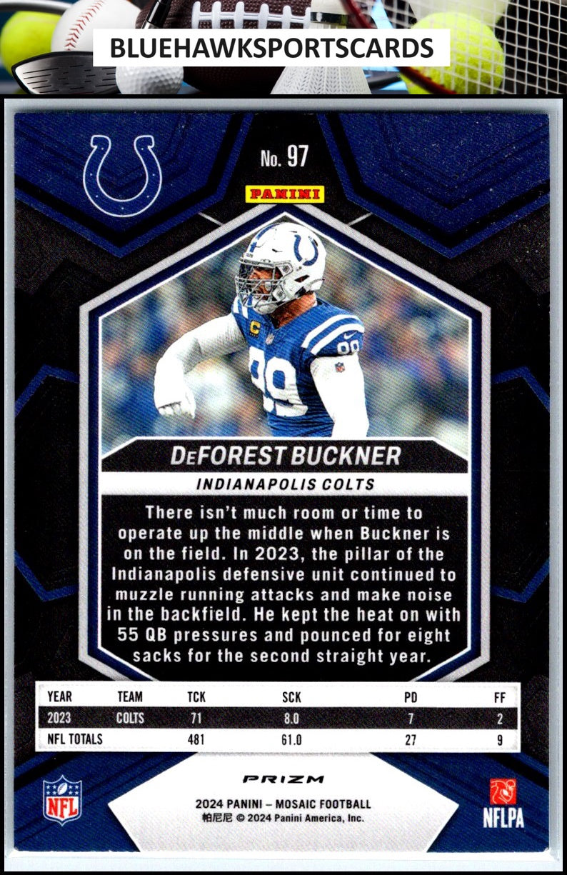 2024 Panini Mosaic #97 DeForest Buckner Silver