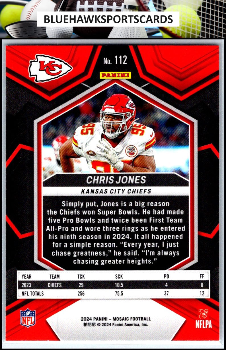 2024 Panini Mosaic #112 Chris Jones
