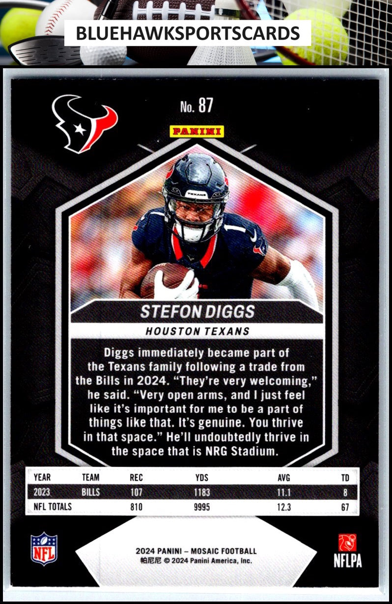 2024 Panini Mosaic #87 Stefon Diggs