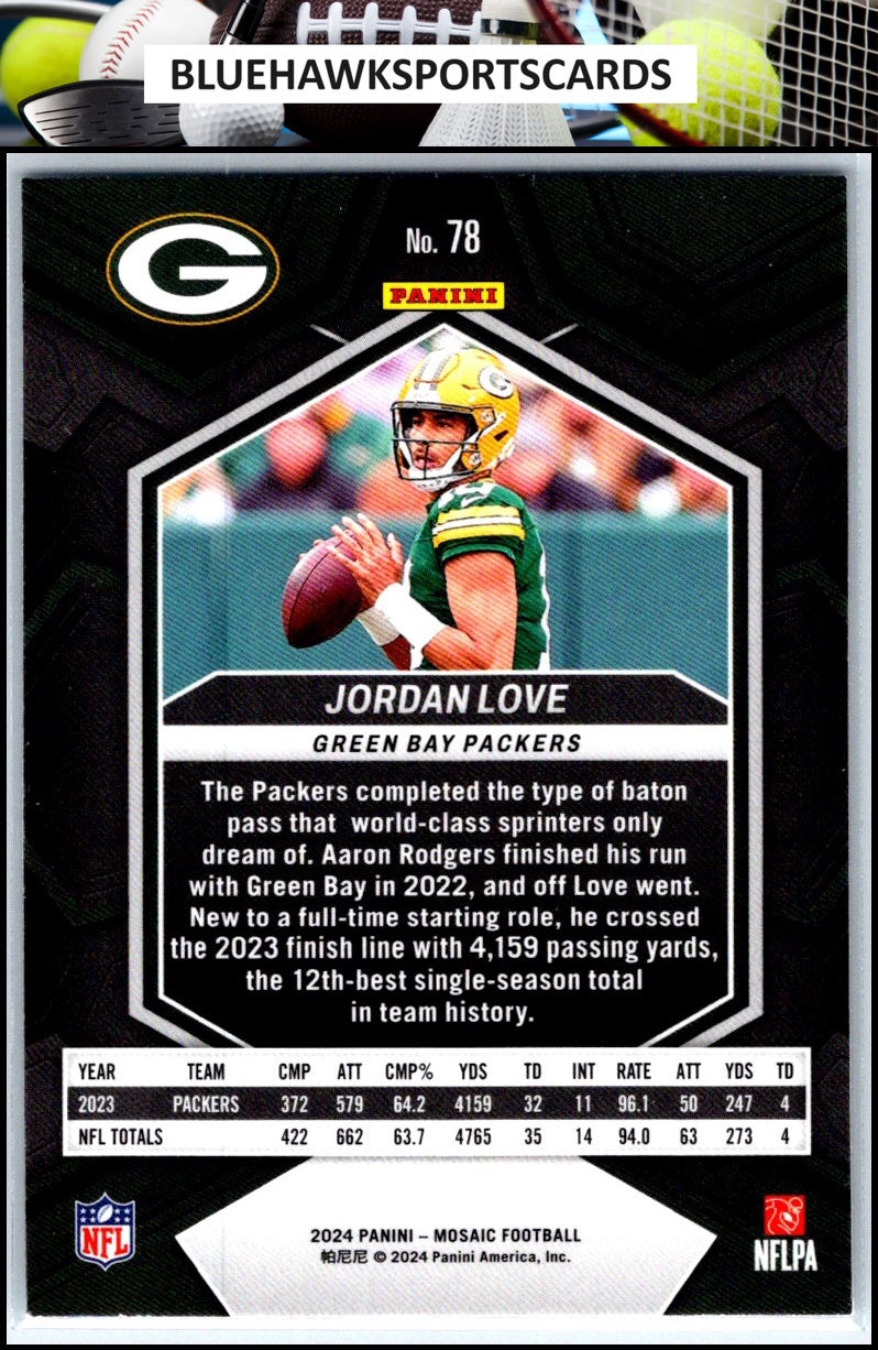 2024 Panini Mosaic #78 Jordan Love