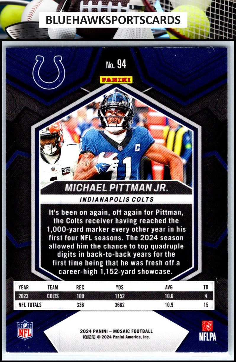 2024 Panini Mosaic #94 Michael Pittman Jr.