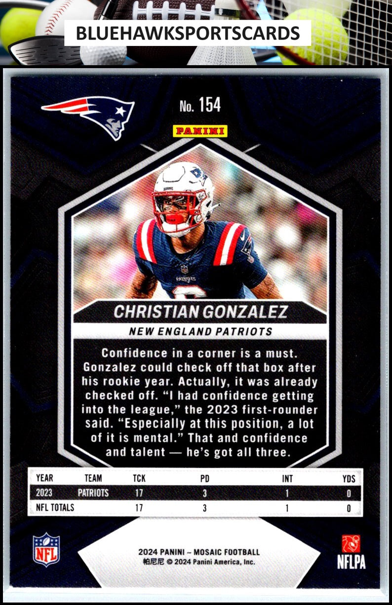 2024 Panini Mosaic #154 Christian Gonzalez