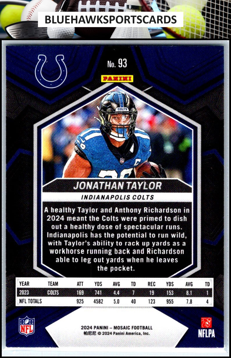 2024 Panini Mosaic #93 Jonathan Taylor