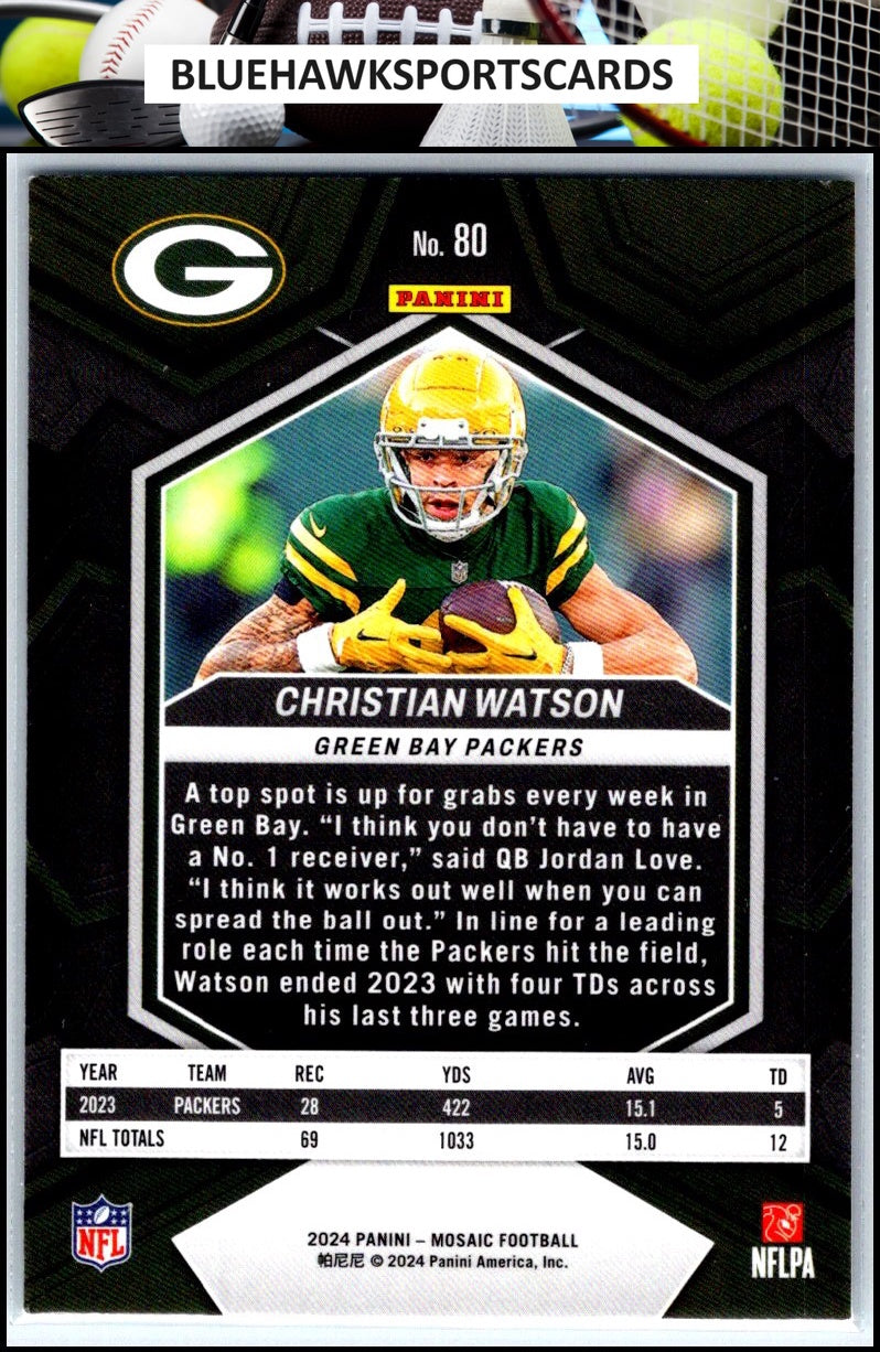 2024 Panini Mosaic #80 Christian Watson