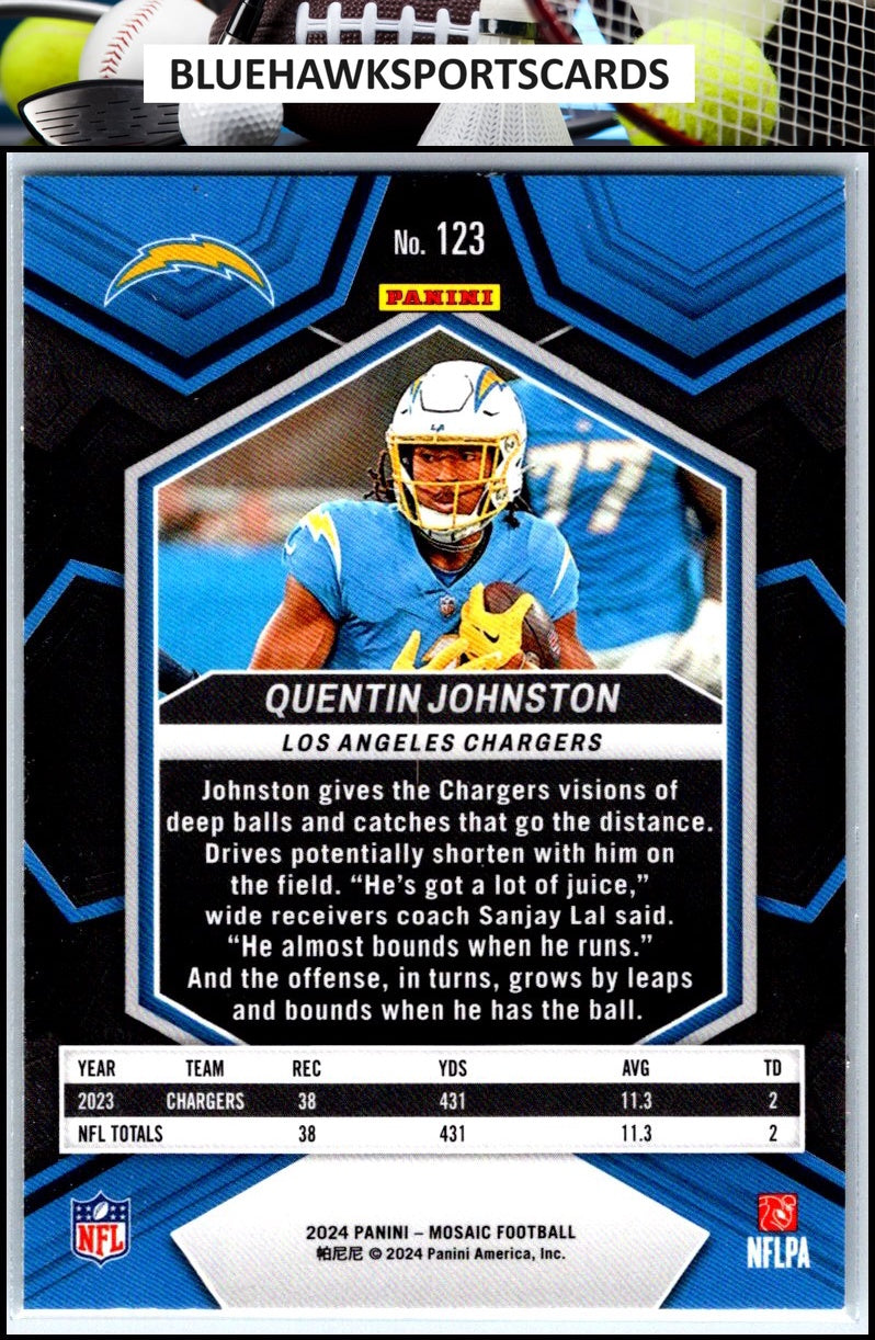 2024 Panini Mosaic #123 Quentin Johnston