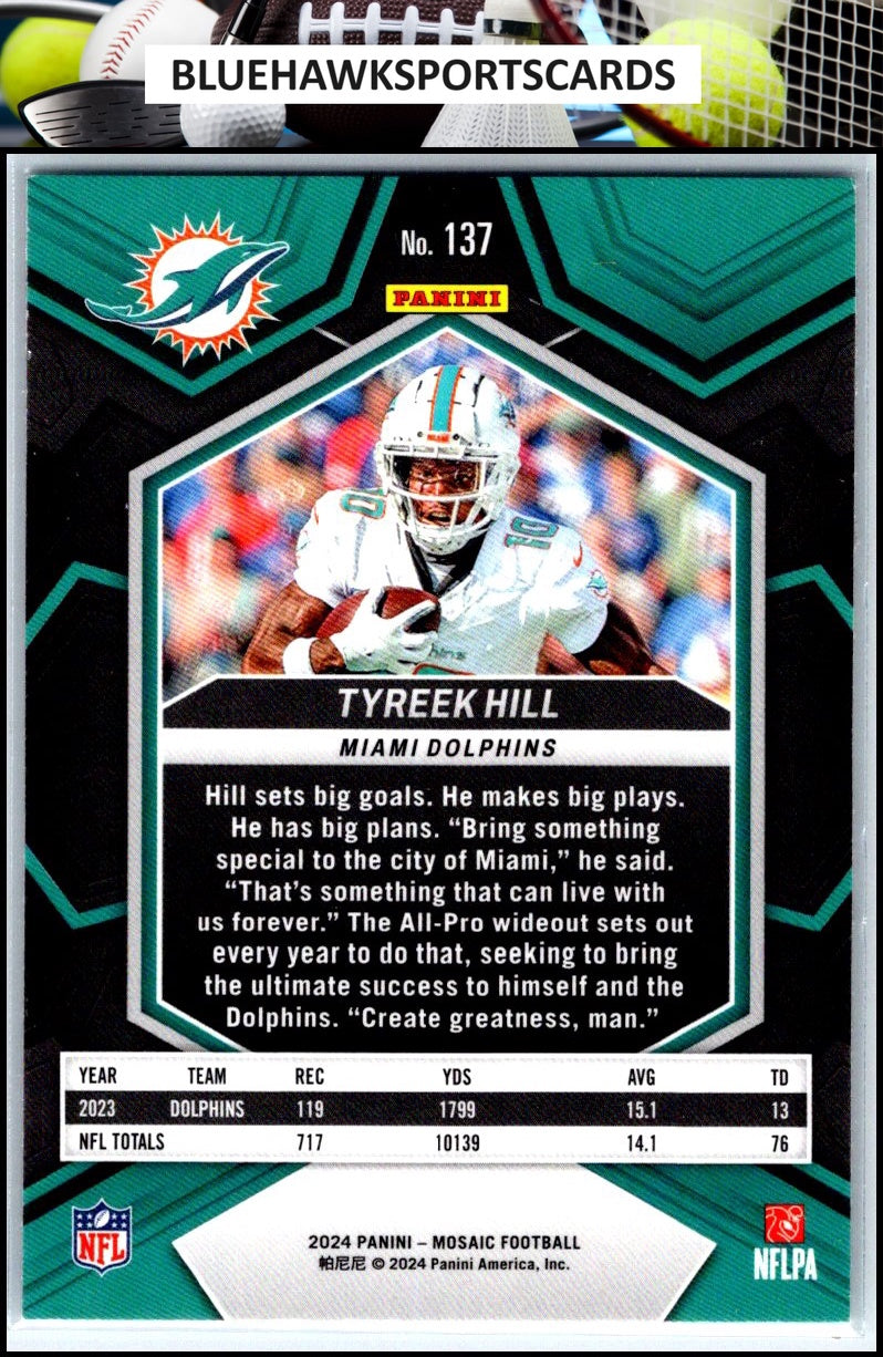 2024 Panini Mosaic #137 Tyreek Hill