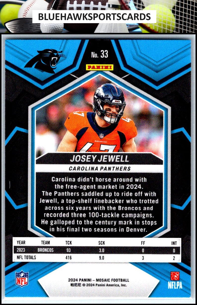 2024 Panini Mosaic #33 Josey Jewell