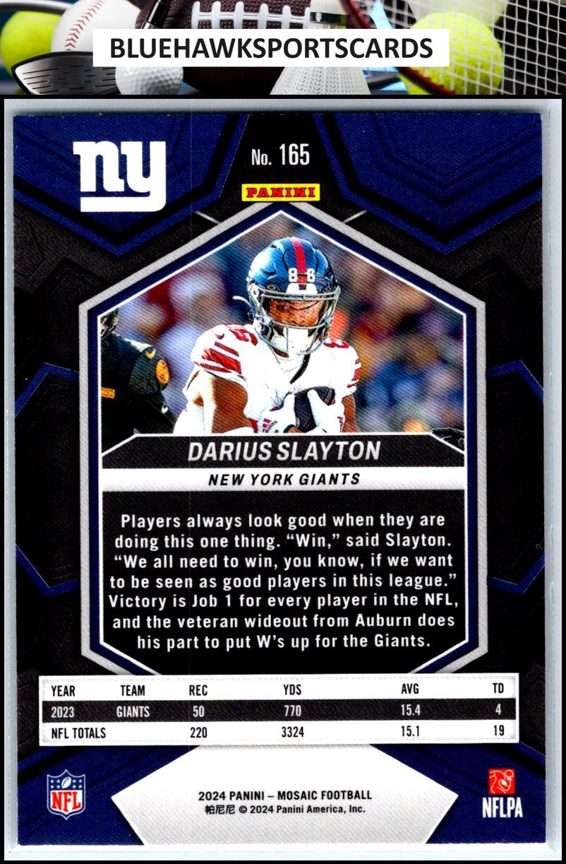 2024 Panini Mosaic #165 Darius Slayton