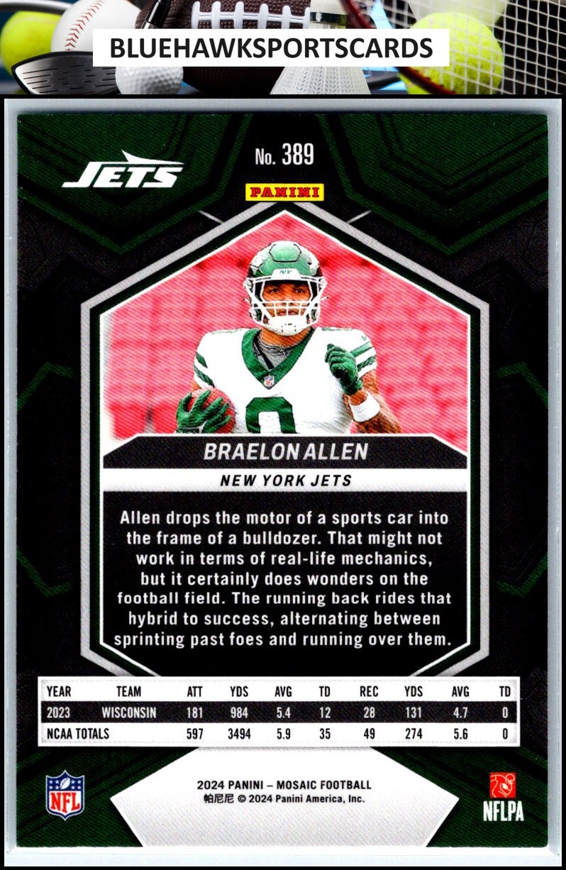 2024 Panini Mosaic #389 Braelon Allen