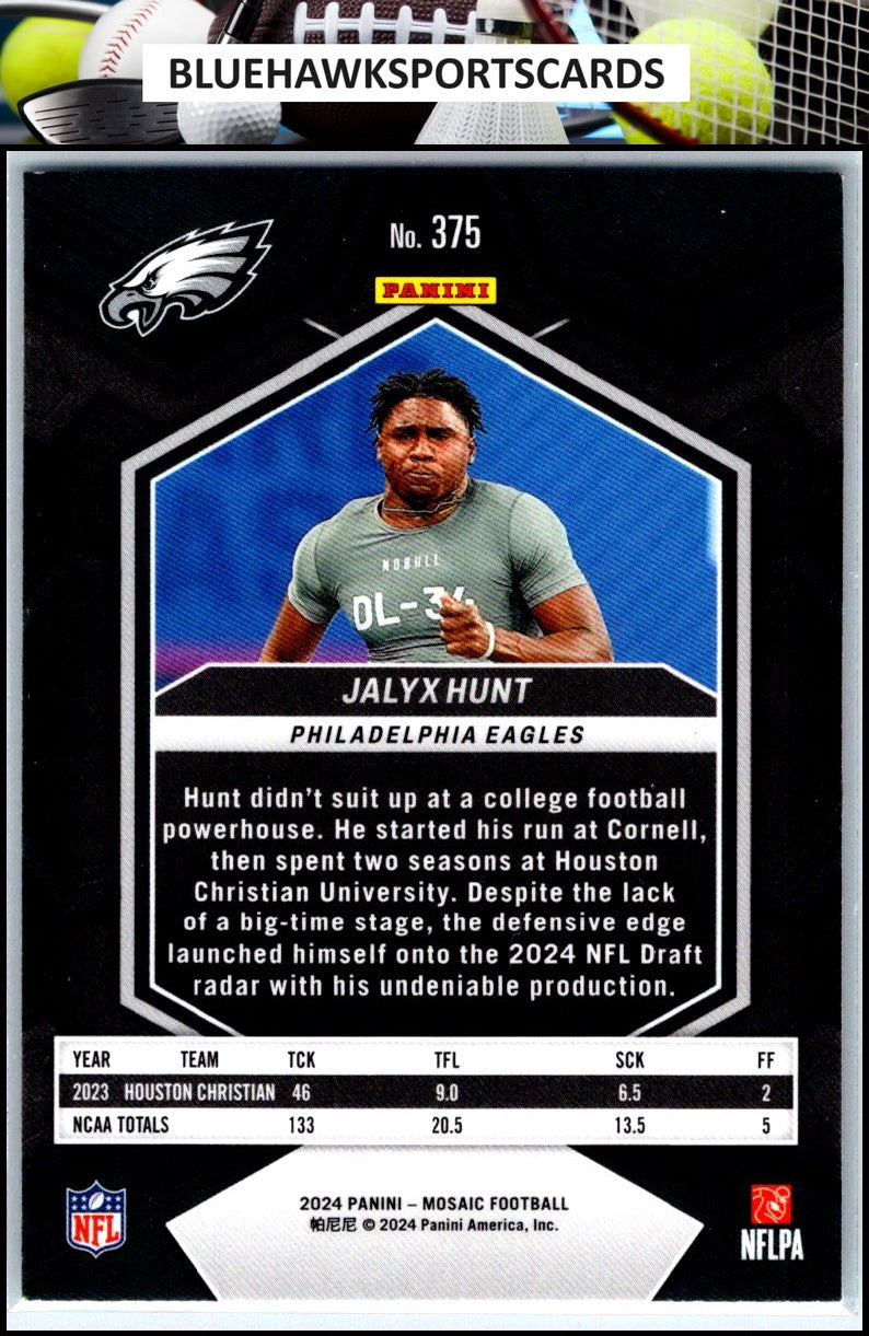 2024 Panini Mosaic #375 Jalyx Hunt