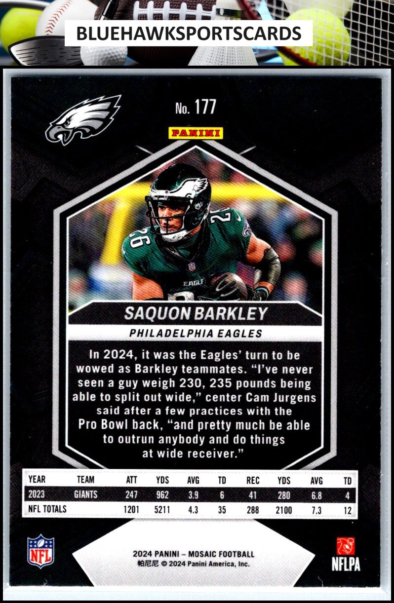 2024 Panini Mosaic #177 Saquon Barkley