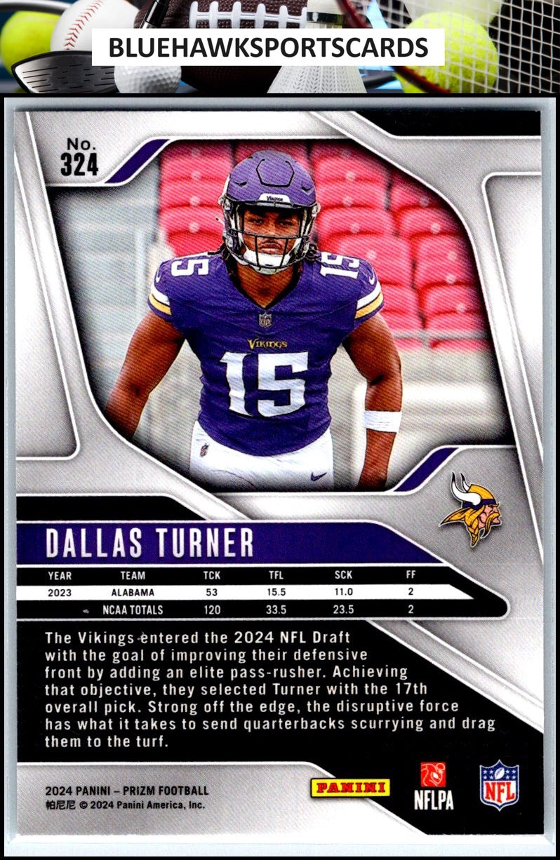 2024 Panini Prizm #324 Dallas Turner