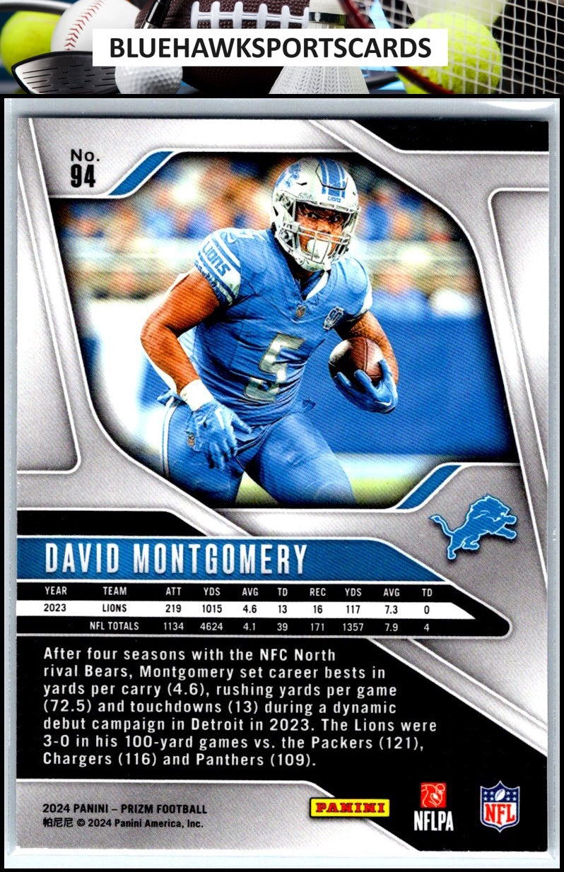 2024 Panini Prizm #94 David Montgomery