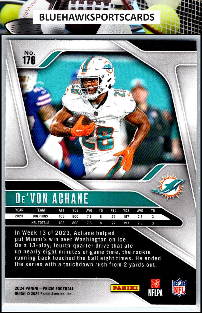 2024 Panini prizm #176 De'Von Achane