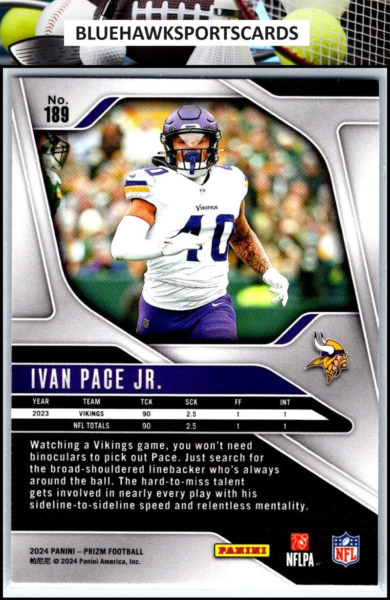 2024 Panini Prizm #189 Ivan Pace Jr.