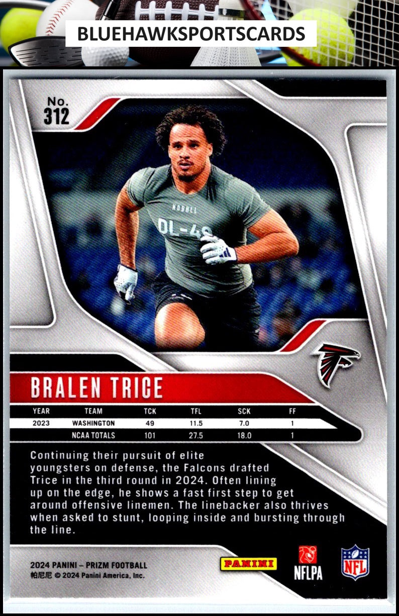 2024 Panini Prizm #312 Bralen Trice