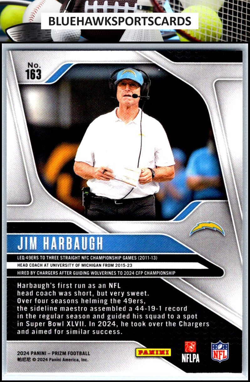 2024 Panini Prizm #163 Jim Harbaugh