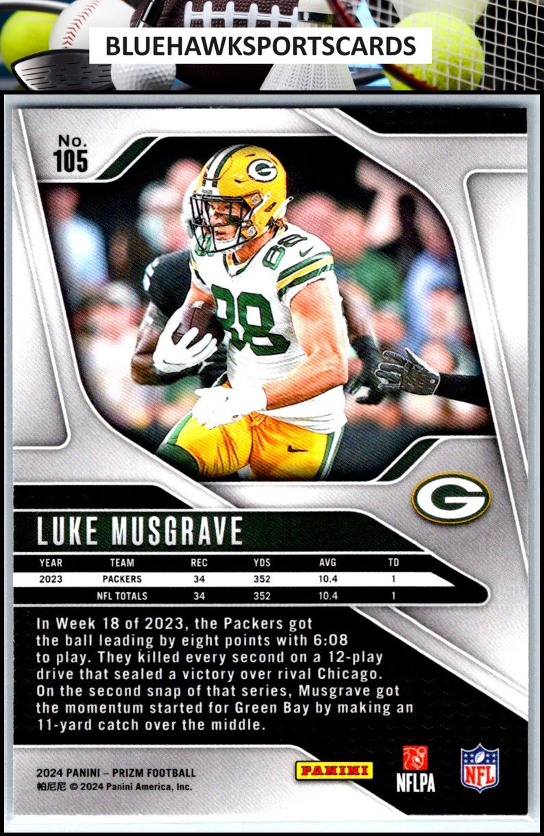 2024 Panini Prizm #105 Luke Musgrave
