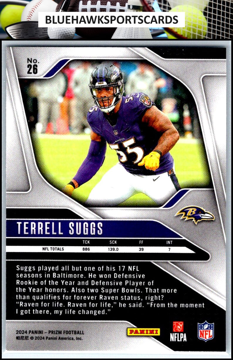 2024 Panini Prizm #26 Terrell Suggs