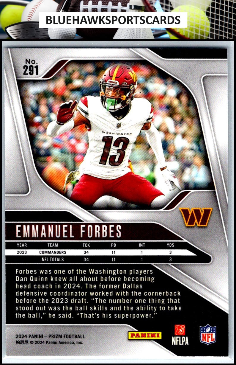 2024 Panini Prizm #291 Emmanuel Forbes