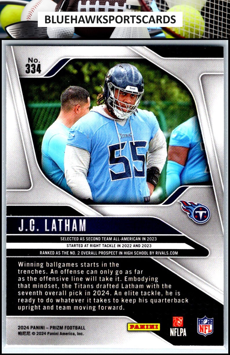 2024 Panini Prizm #334 J.C. Latham