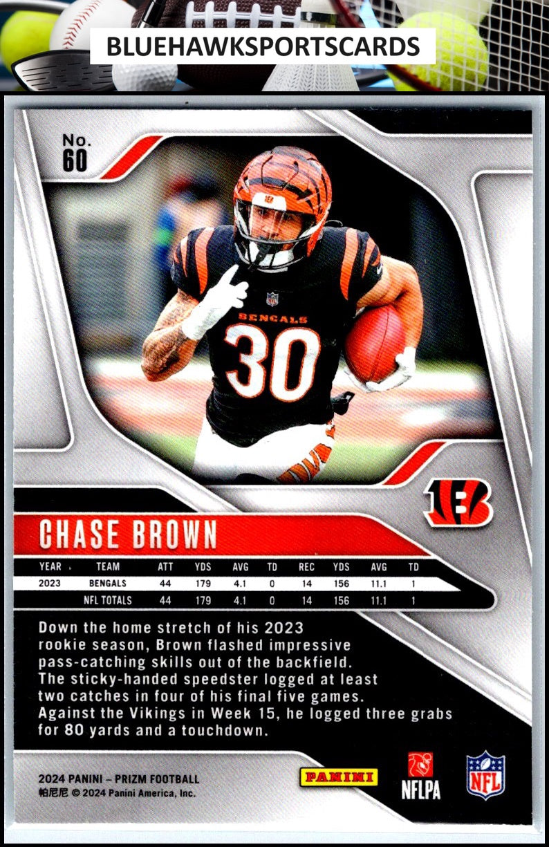 2024 Panini Prizm #60 Chase Brown