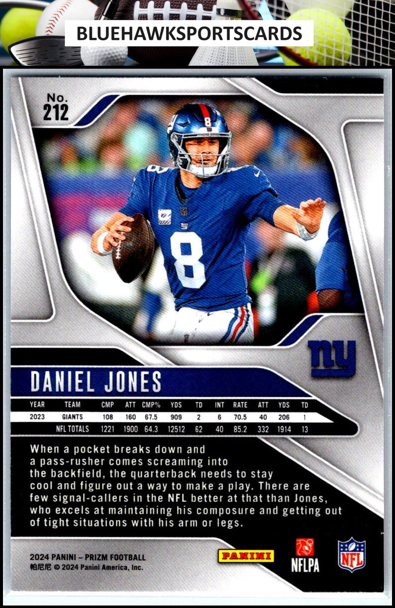 2024 Panini Prizm #212 Daniel Jones