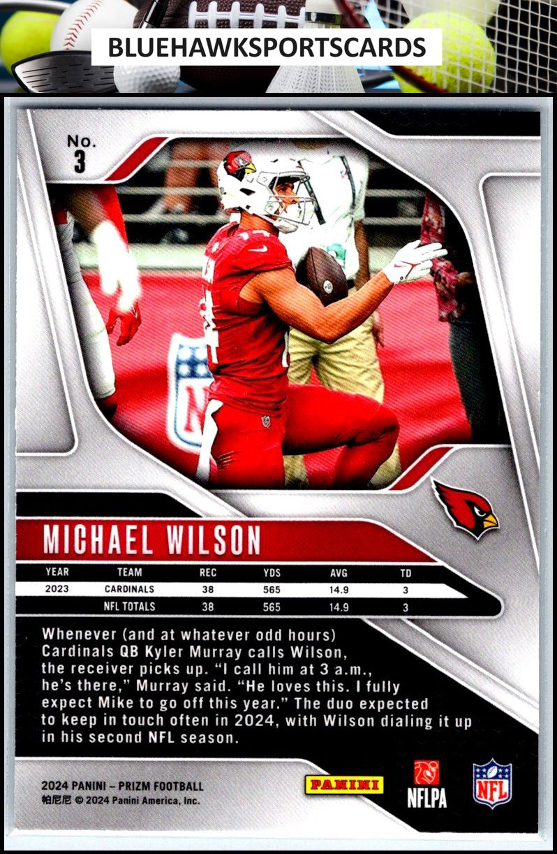 2024 Panini Prizm #3 Michael Wilson