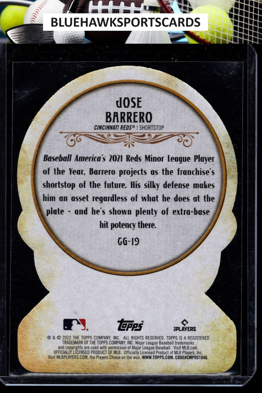 2022 Topps Gypsy Queen #CG-19 Jose Barrero Crystal Gazing Die Cut