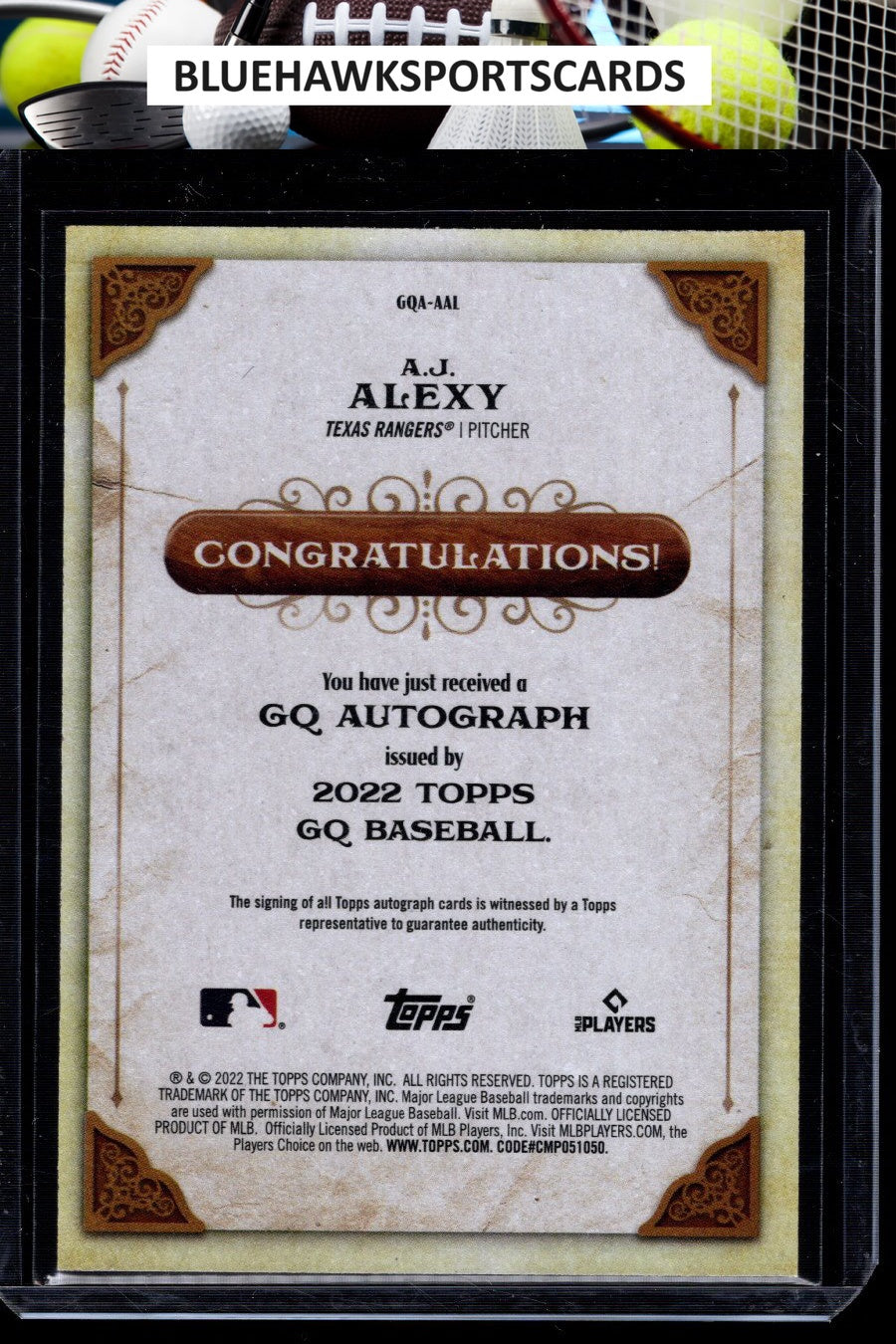 2022 Topps Gypsy Queen #GQA-AAL A.J. Alexy GQ Autographs