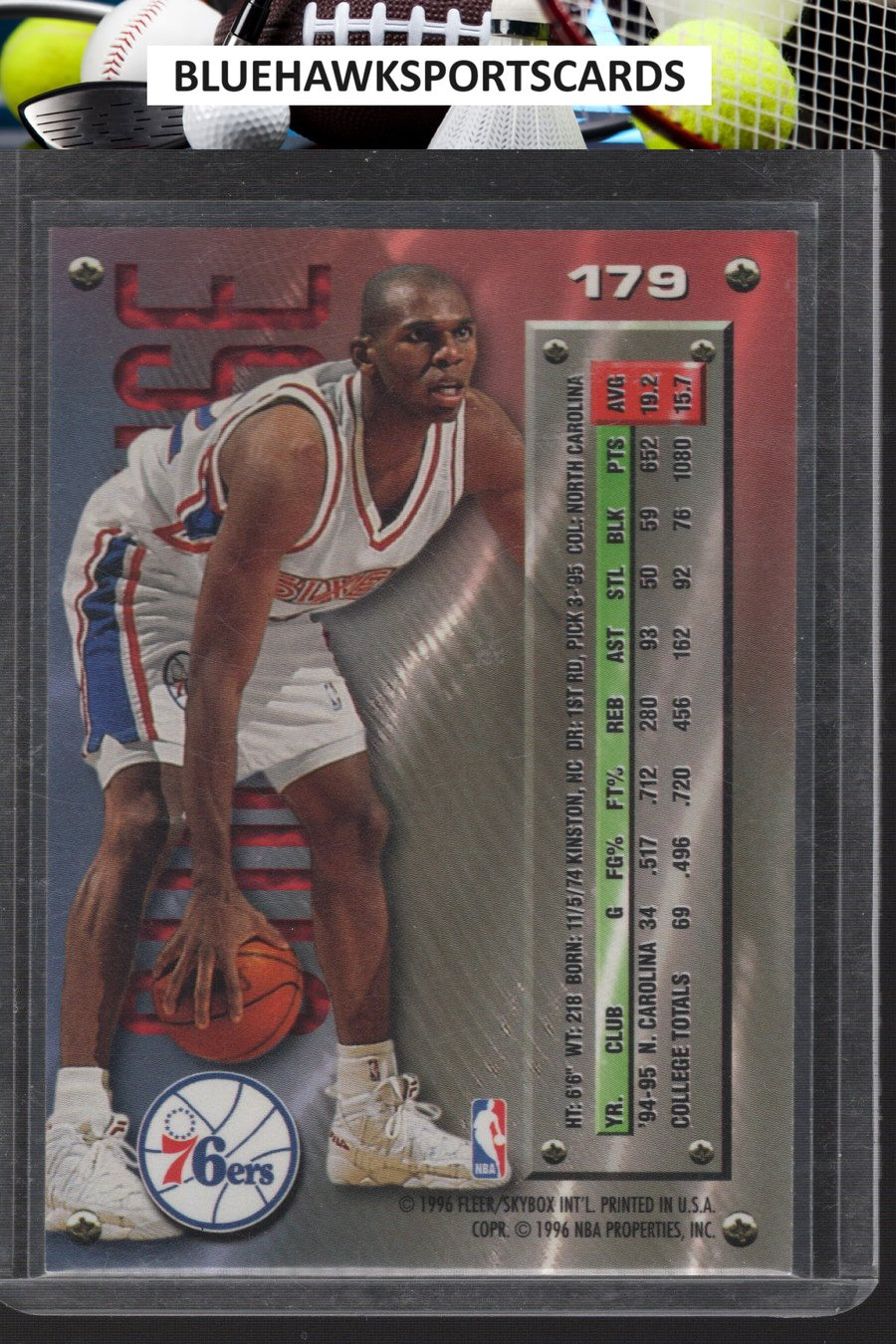 1995-96 Metal #179 Jerry Stackhouse