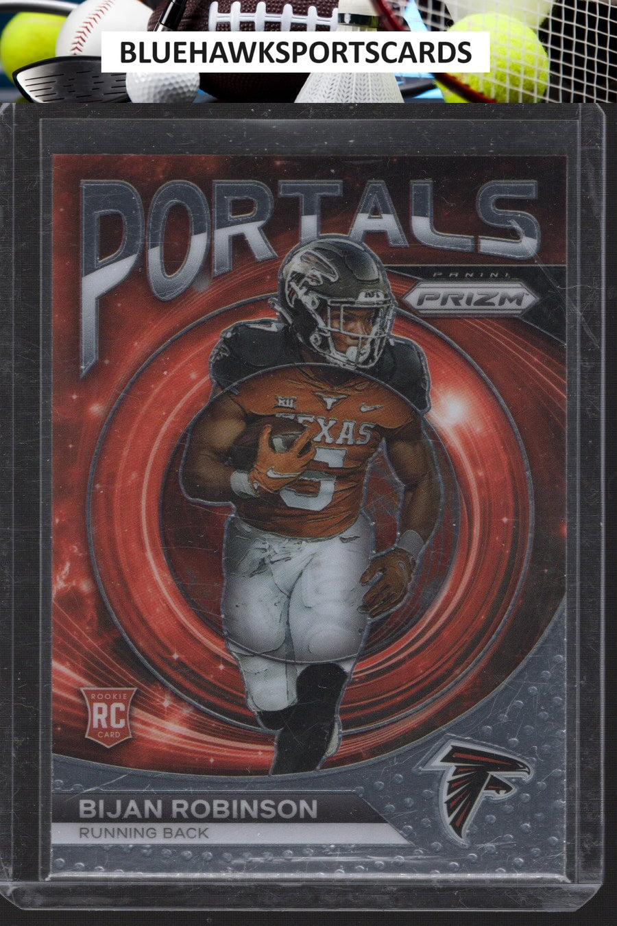 2023 Panini Prizm #PO-8 Bijan Robinson Portals