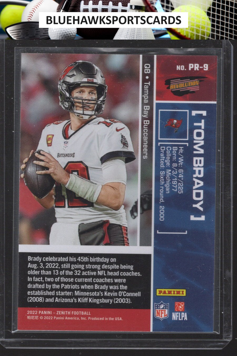 2022 Zenith #PR-9 Tom Brady Pacific Revolution