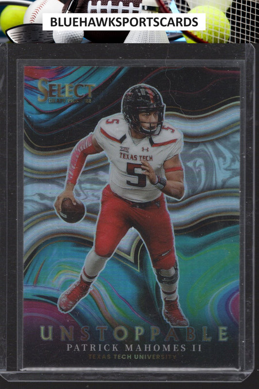 2022 Panini Select Draft Picks #US-PM Patrick Mahomes II Unstoppable Prizm