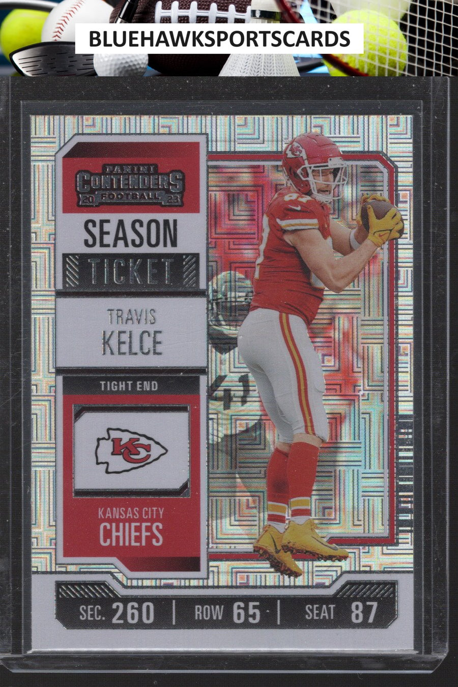 2023 Panini Contenders #52 Travis Kelce Mojo SP Season Ticket