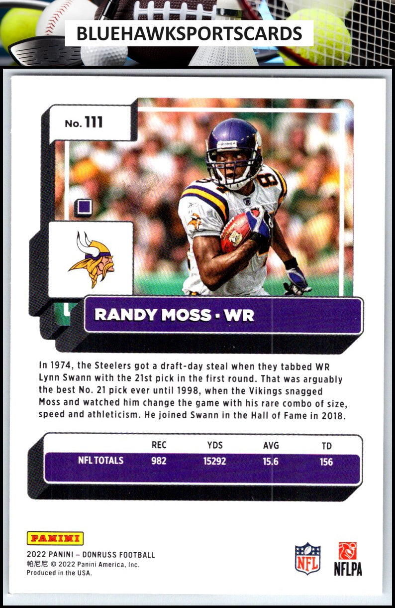 2022 Donruss #111 Randy Moss