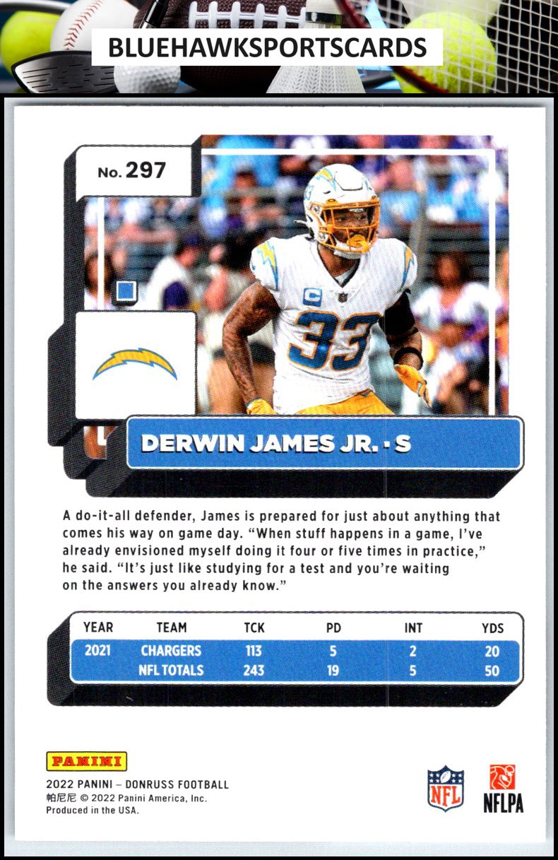 2022 Donruss #297 Derwin James Jr.